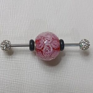 Elfbeads Murano (Pandora Compatible) XL Silver Core Faceted Charm Bead